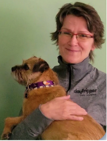 Teddy Green with a dog