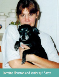 Lorraine Houston with dog